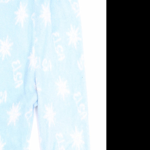Primark Girls Blue Solid   Pyjama Pants Size 5-6 Years  - Elsa & Stars