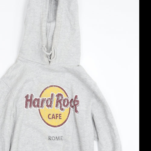 Hard Rock Cafe Womens Grey   Pullover Hoodie Size S