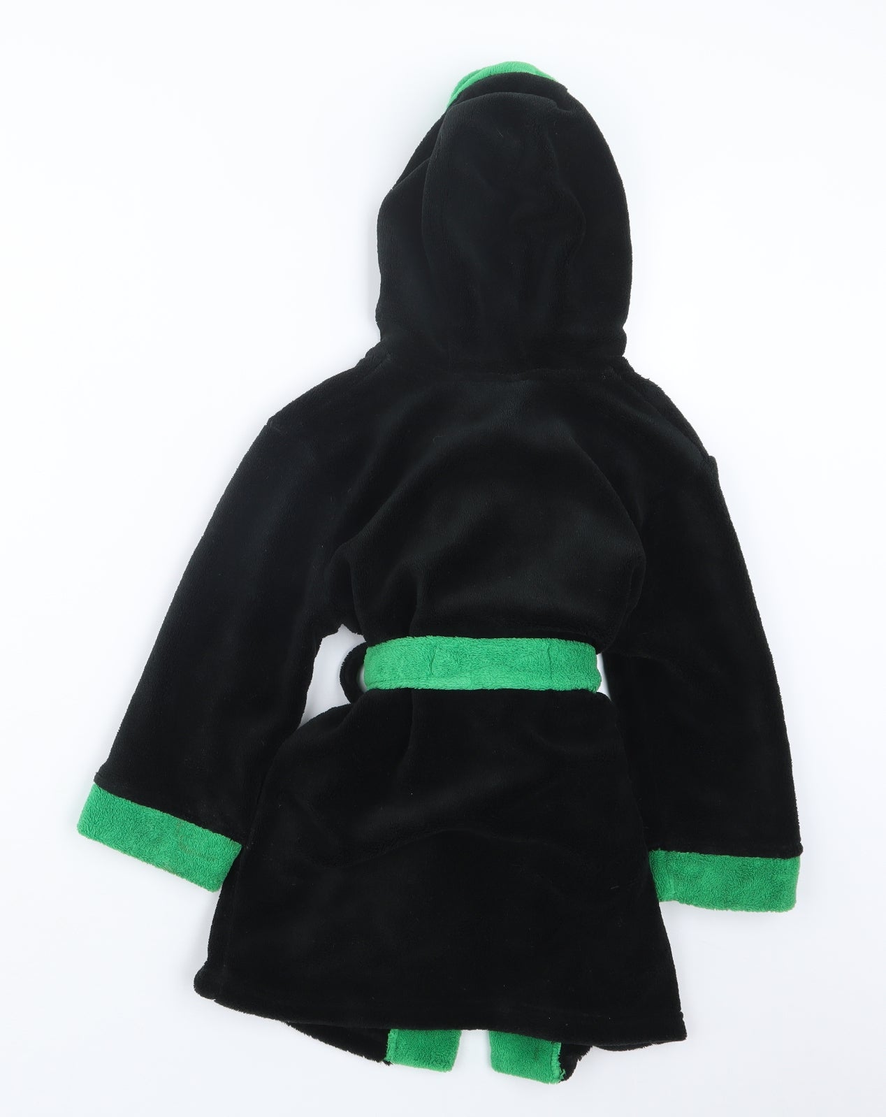 BHS Boys Black Geometric   Robe Size 2-3 Years  - Ninja Turtls