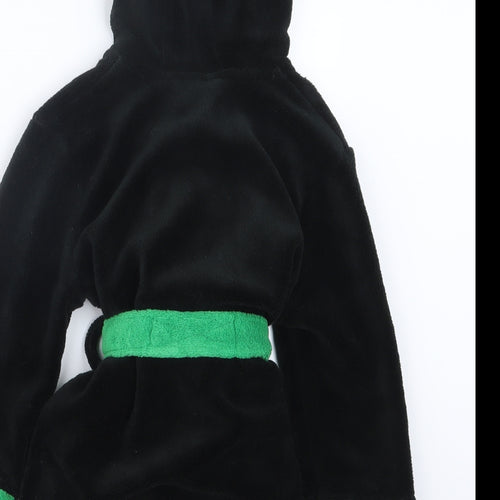 BHS Boys Black Geometric   Robe Size 2-3 Years  - Ninja Turtls