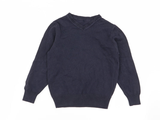 Asda George Boys Blue   Pullover Jumper Size 4-5 Years