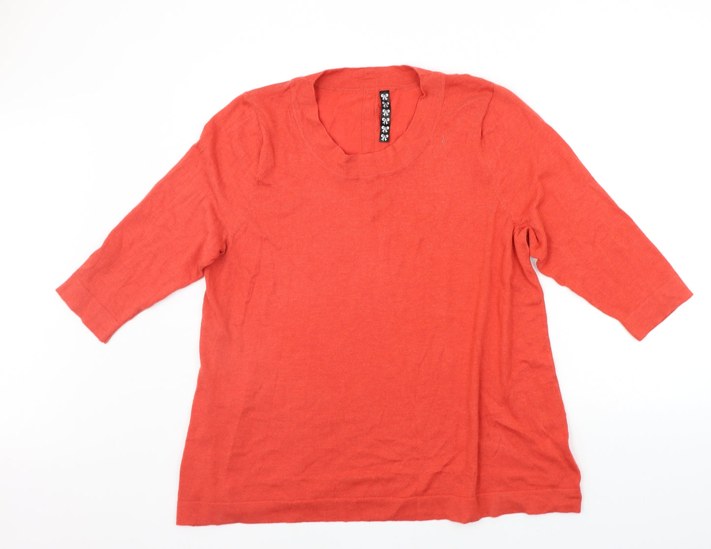 Arcadia Womens Orange   Pullover Jumper Size 18