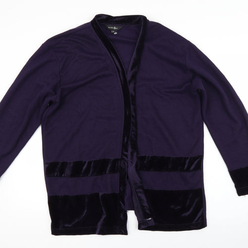 By Design Womens Purple   Cardigan Jumper Size M