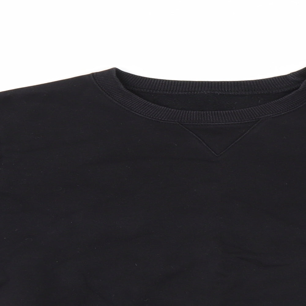 Matalan Boys Black   Pullover Jumper Size 10 Years  - schoolwear
