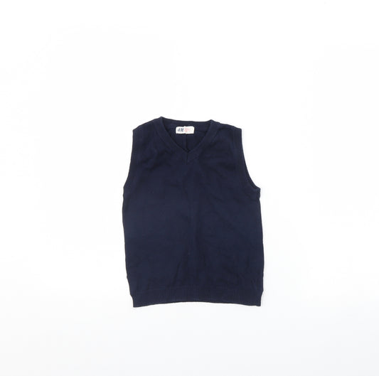 H&M Boys Blue   Pullover Jumper Size 5 Years