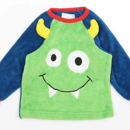 PJ Collections Boys Blue Solid   Pyjama Top Size 3-4 Years  - Monster