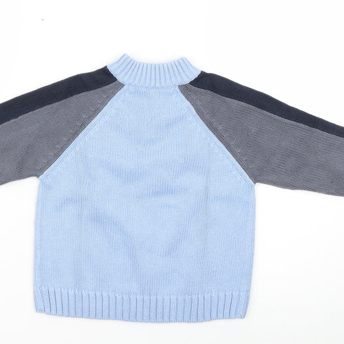 m Boys Multicoloured Houndstooth  Pullover Jumper Size 2-3 Years