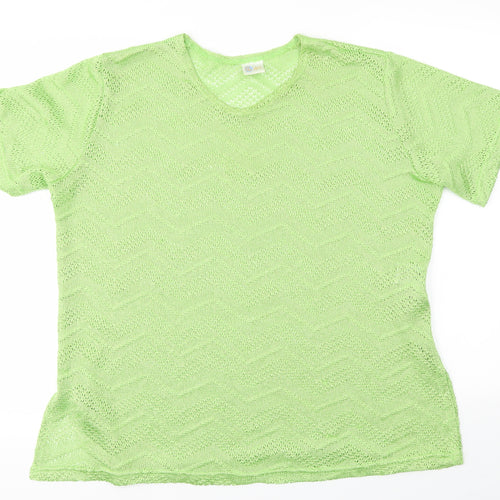 Your Sixth Sense Womens Green   Basic T-Shirt Size 18