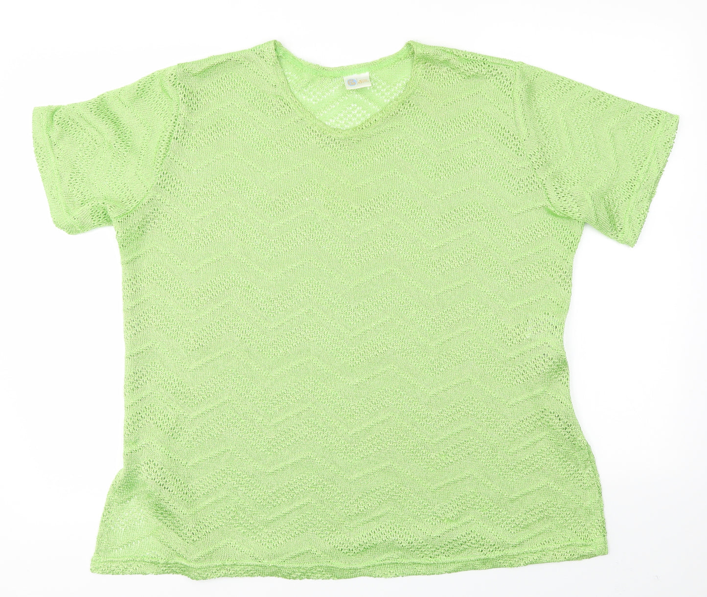 Your Sixth Sense Womens Green   Basic T-Shirt Size 18