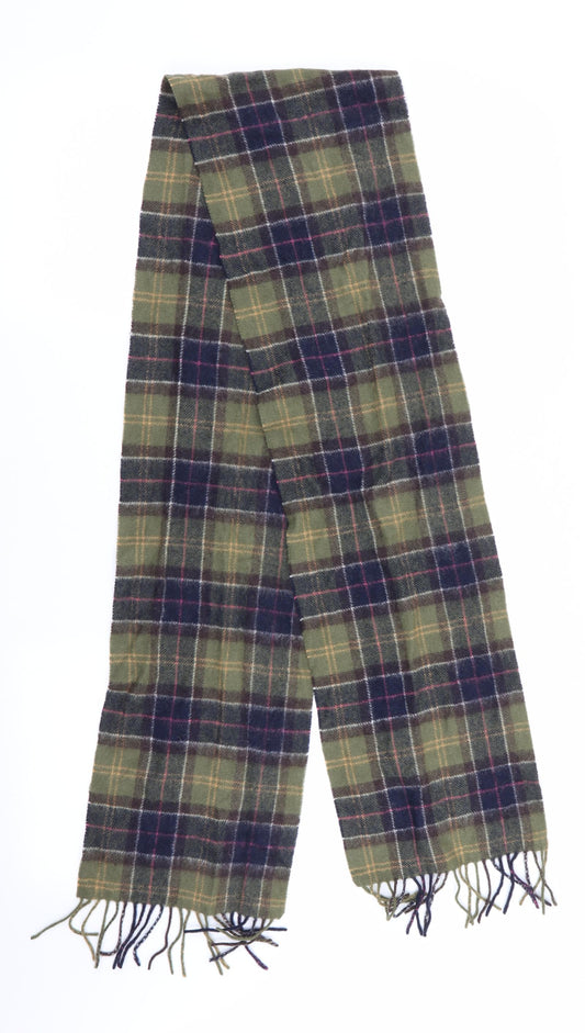 Barbour Unisex Green Plaids & Checks Chambray Scarf  One Size