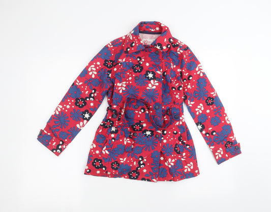 Marks and Spencer Girls Red Floral  Jacket  Size 9-10 Years
