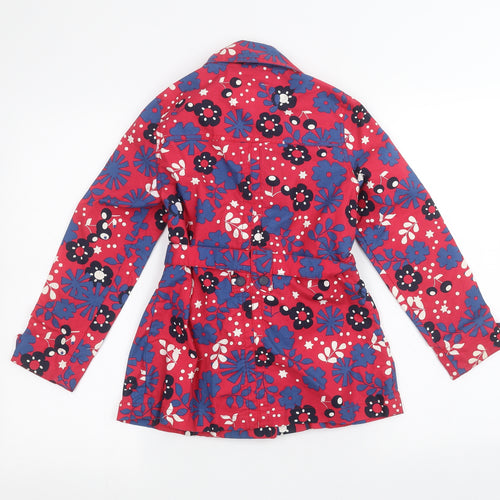 Marks and Spencer Girls Red Floral  Jacket  Size 9-10 Years