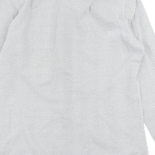 NEXT Mens Blue Argyle/Diamond   Dress Shirt Size 16