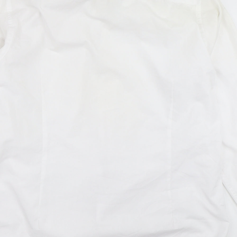 B&W Mens White    Button-Up Size 16.5