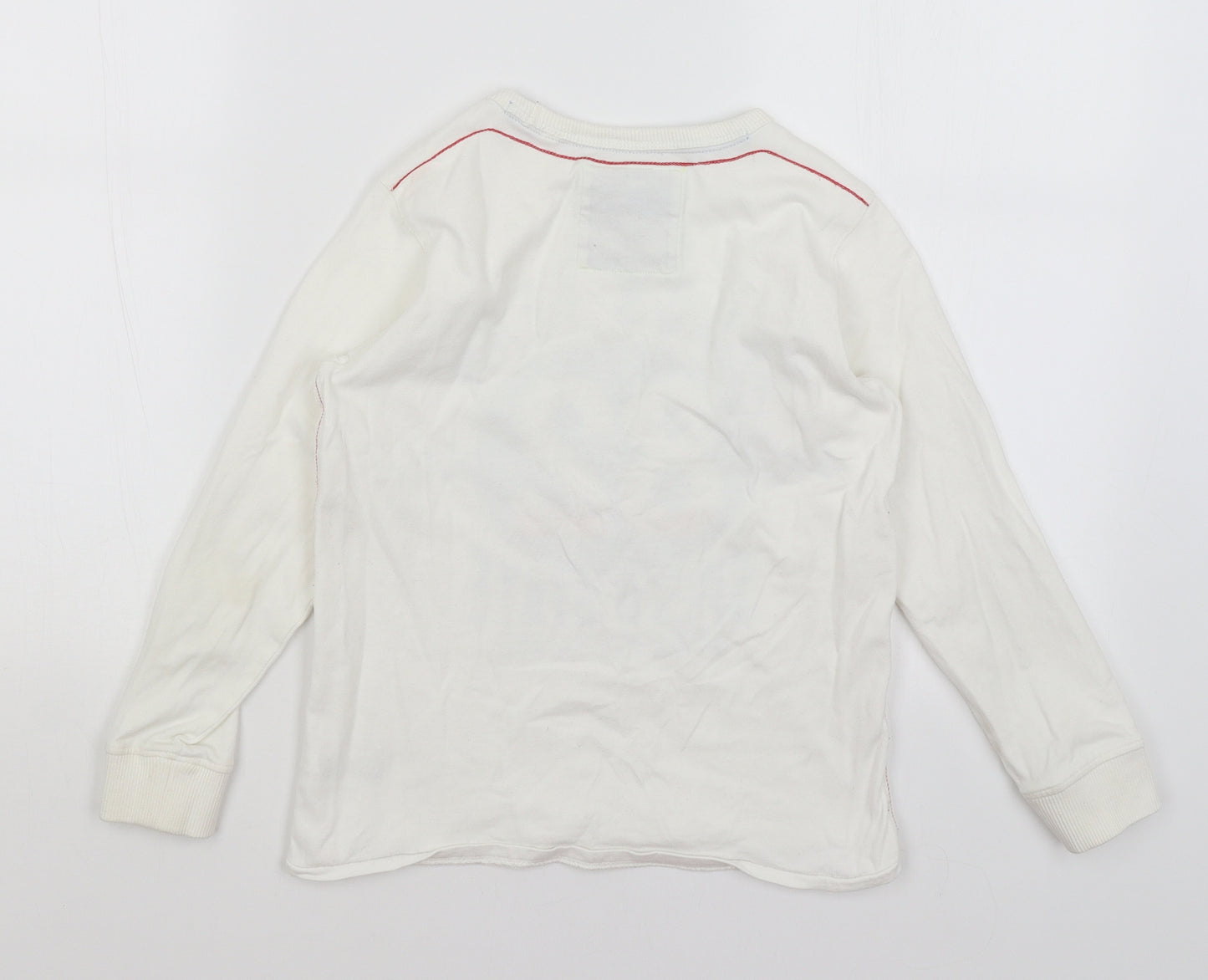 NEXT Boys White   Pullover Jumper Size 7 Years