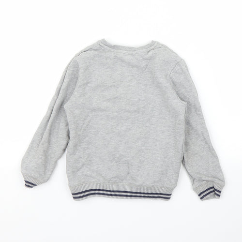 M&S Boys Grey   Pullover Jumper Size 4 Years