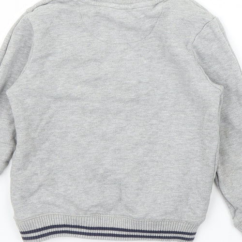 M&S Boys Grey   Pullover Jumper Size 4 Years