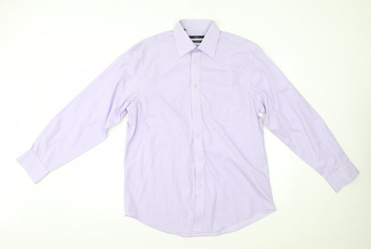 NEXT Mens Purple    Dress Shirt Size 16