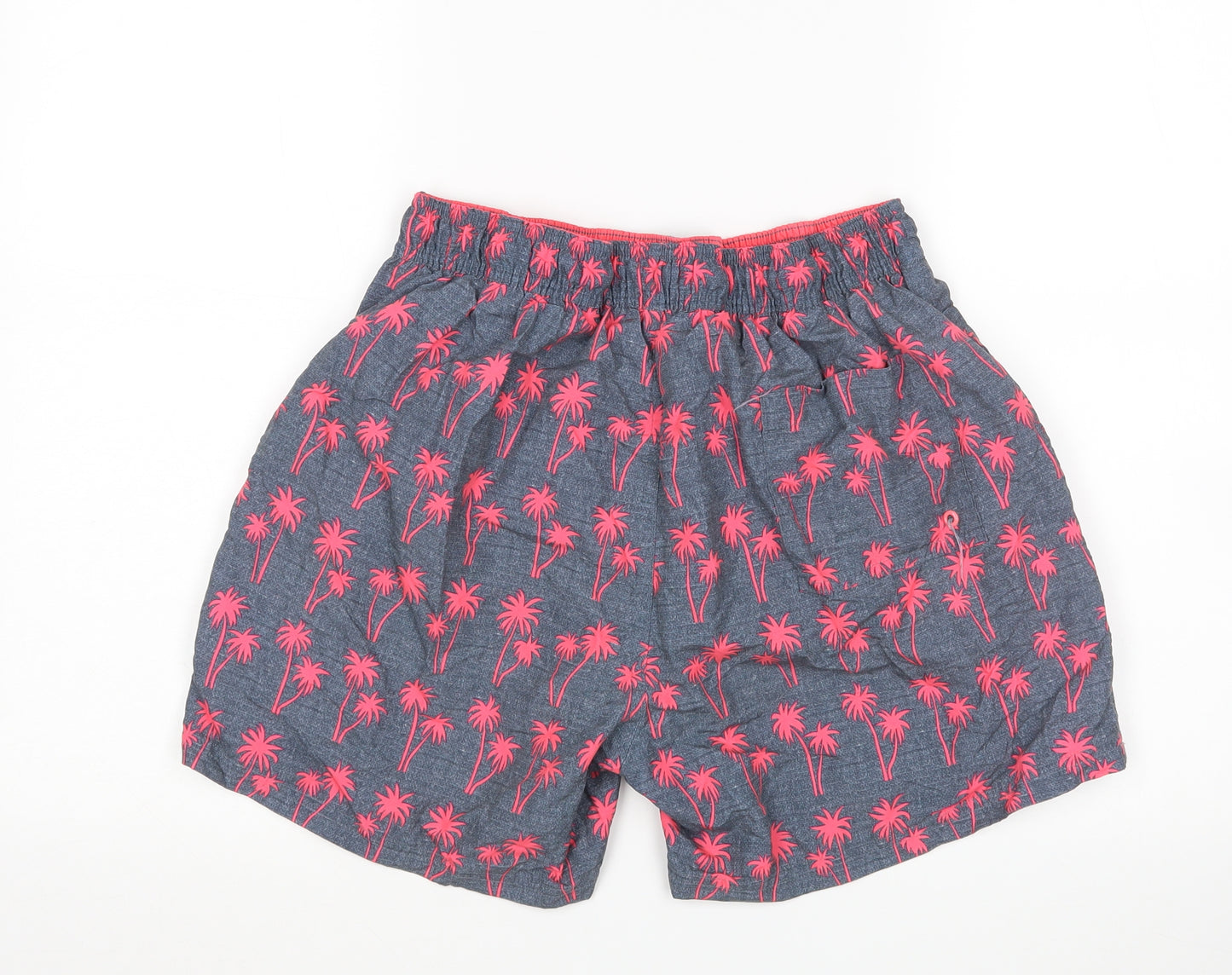 Pep&Co Mens Multicoloured Floral  Sweat Shorts Size M - Swim Shorts
