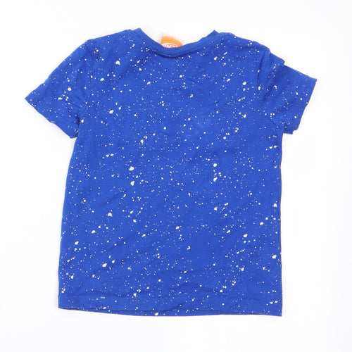 NERF Boys Blue Geometric  Basic T-Shirt Size 5-6 Years