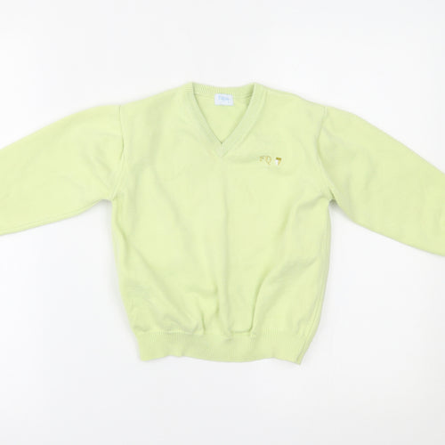foque Boys Green   Pullover Jumper Size 7 Years