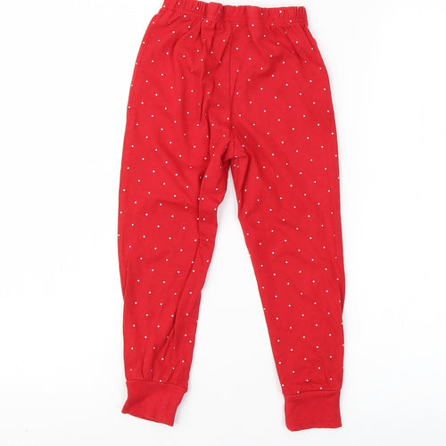 George Girls Red Plaid  Capri Pyjama Pants Size 4-5 Years