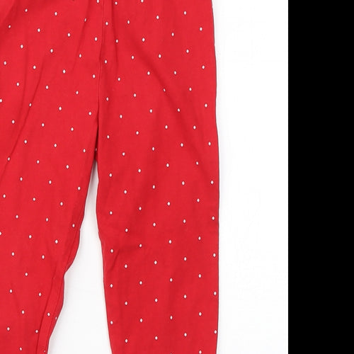 George Girls Red Plaid  Capri Pyjama Pants Size 4-5 Years