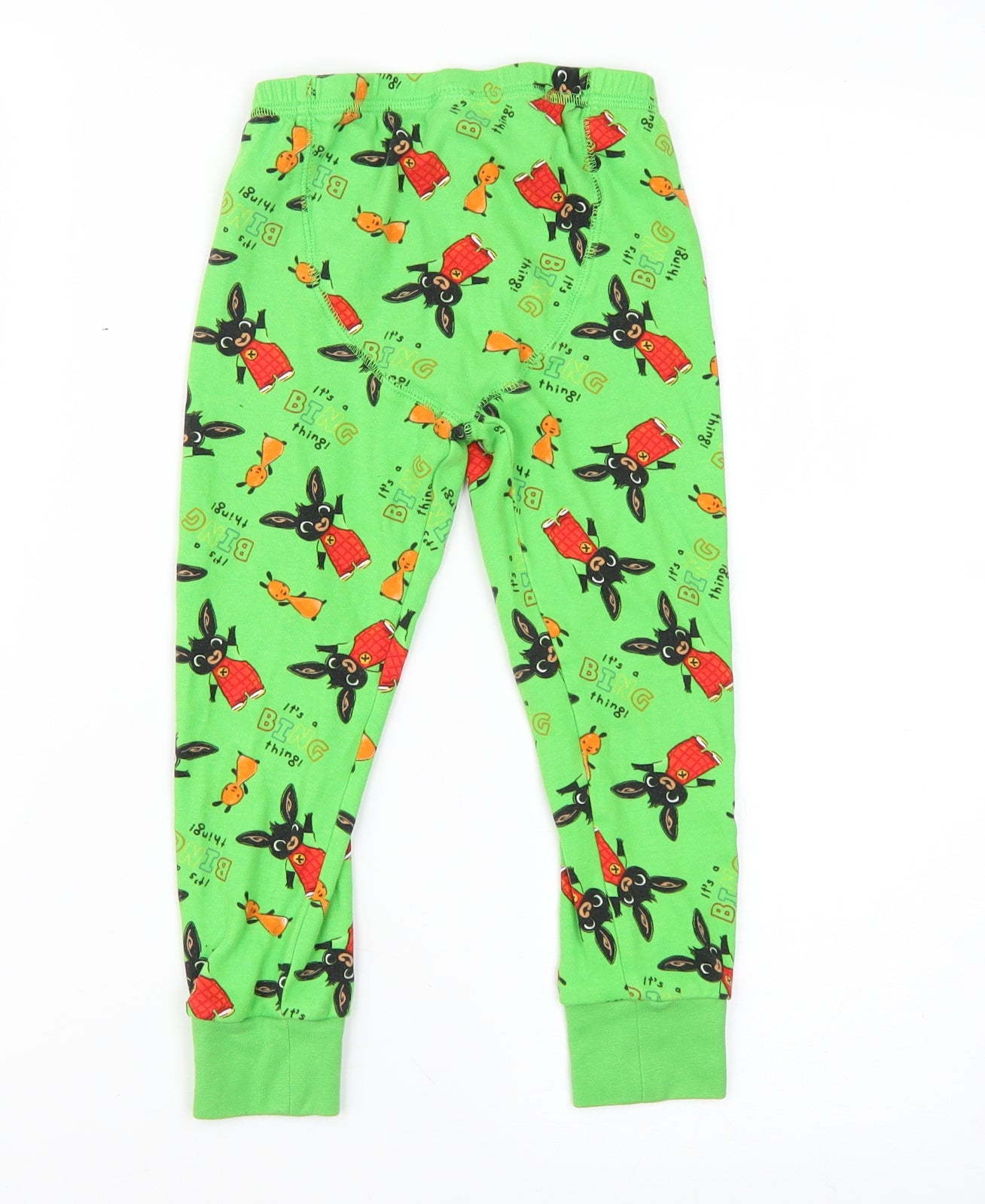 George Boys Green Solid   Pyjama Pants Size 4-5 Years  - bing