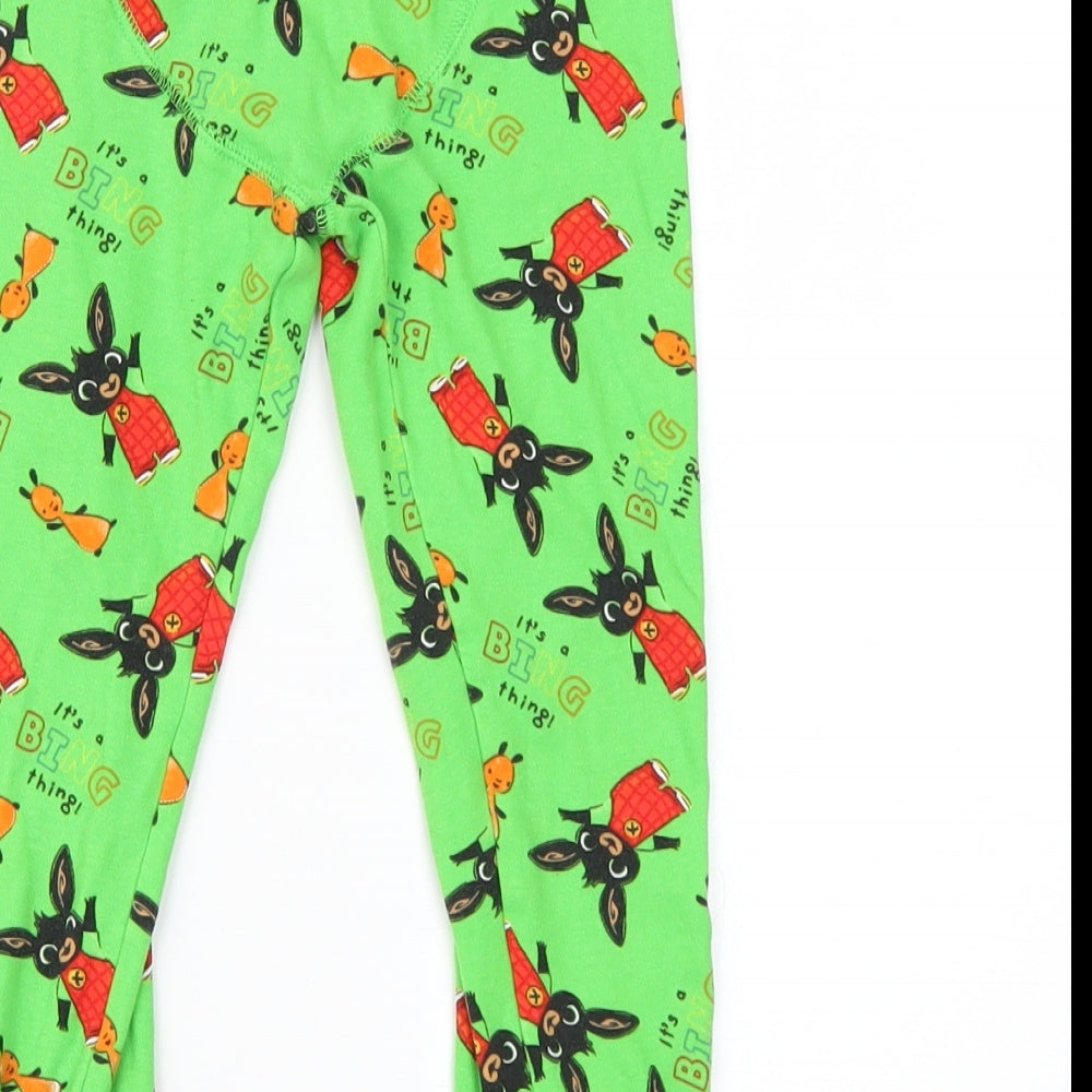 George Boys Green Solid   Pyjama Pants Size 4-5 Years  - bing