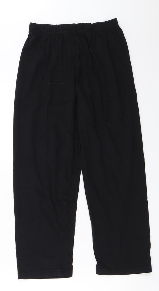 The Pyjama Factory Boys Black Solid   Pyjama Pants Size 7-8 Years