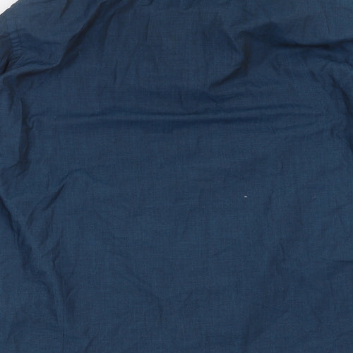 Debenhams Mens Blue    Dress Shirt Size 16  - Tailored fit
