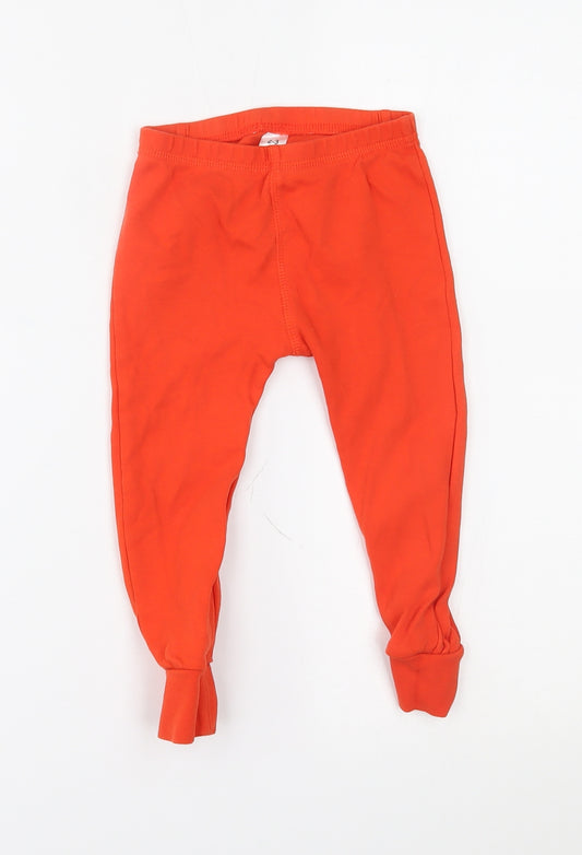 George Girls Orange    Pyjama Top Size 2-3 Years