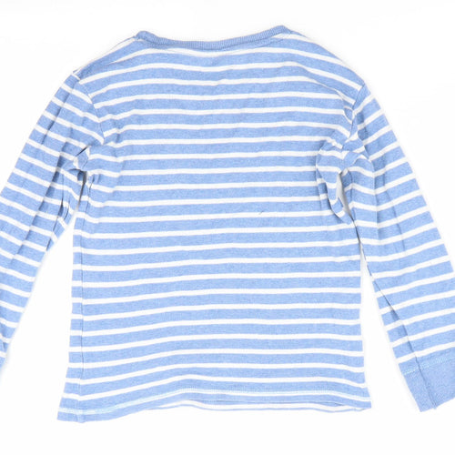 NEXT Boys Blue Striped   Pyjama Top Size 6-7 Years