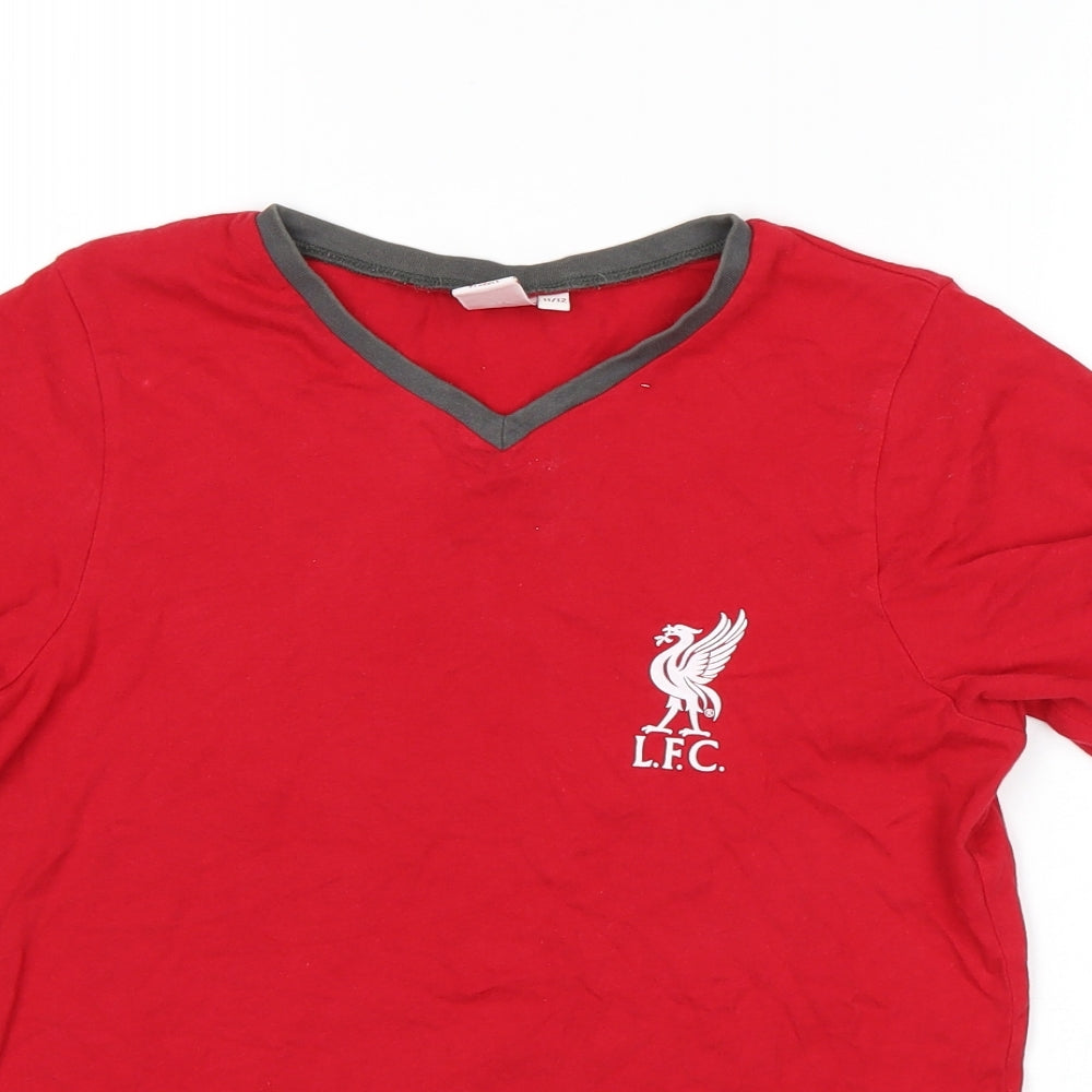 L.F.C Boys Black    Pyjama Top Size 11-12 Years  - Liverpool FC