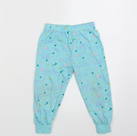 Primark Girls Blue   Jogger Trousers Size 2-3 Years - Waist 18in; Inside  leg 12in