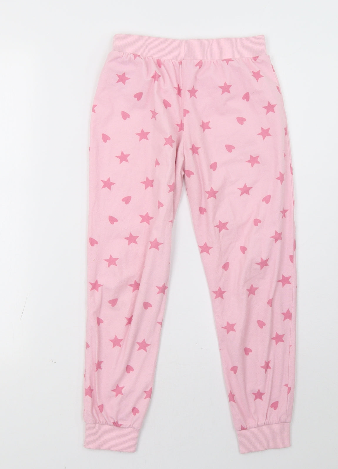 F&F Girls Pink Polka Dot   Pyjama Pants Size 9-10 Years