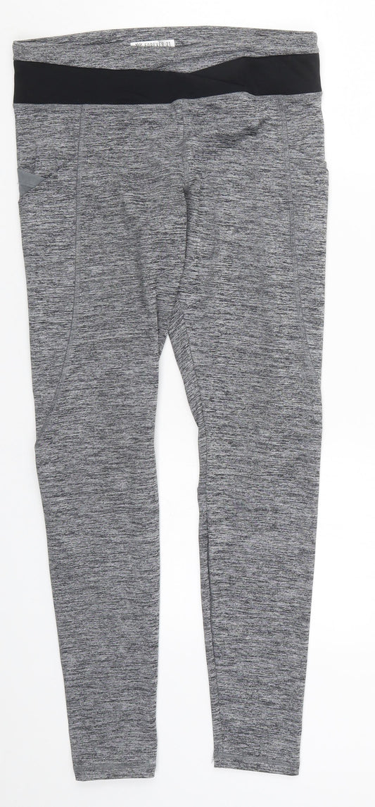 FOREVER 21 Womens Grey   Capri Leggings Size M L28 in