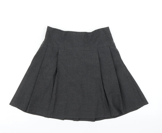 F&F Girls Grey   Pleated Skirt Size 9-10 Years