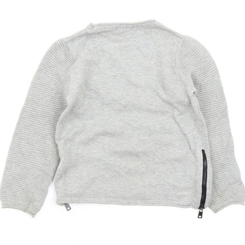 Primark Boys Grey   Pullover Jumper Size 6-7 Years