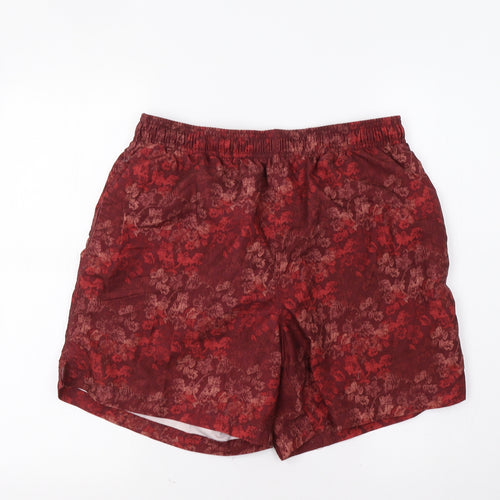 Thomas Nash Mens Red Floral  Bermuda Shorts Size M