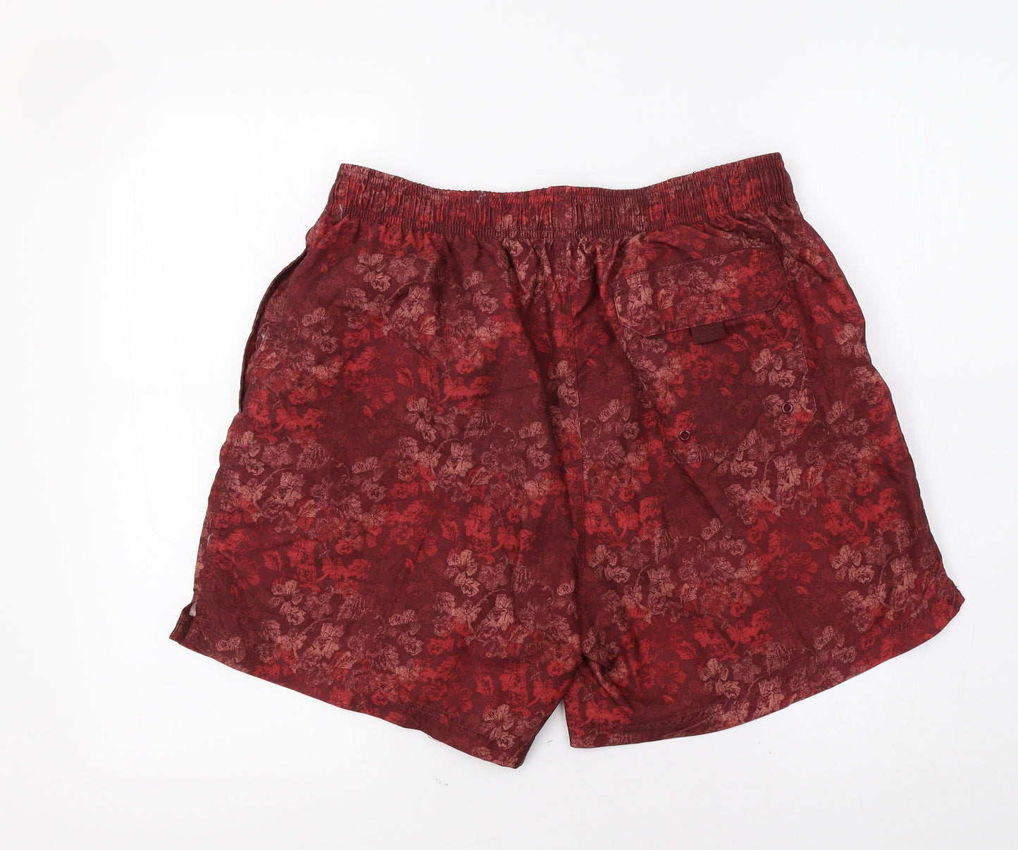 Thomas Nash Mens Red Floral  Bermuda Shorts Size M