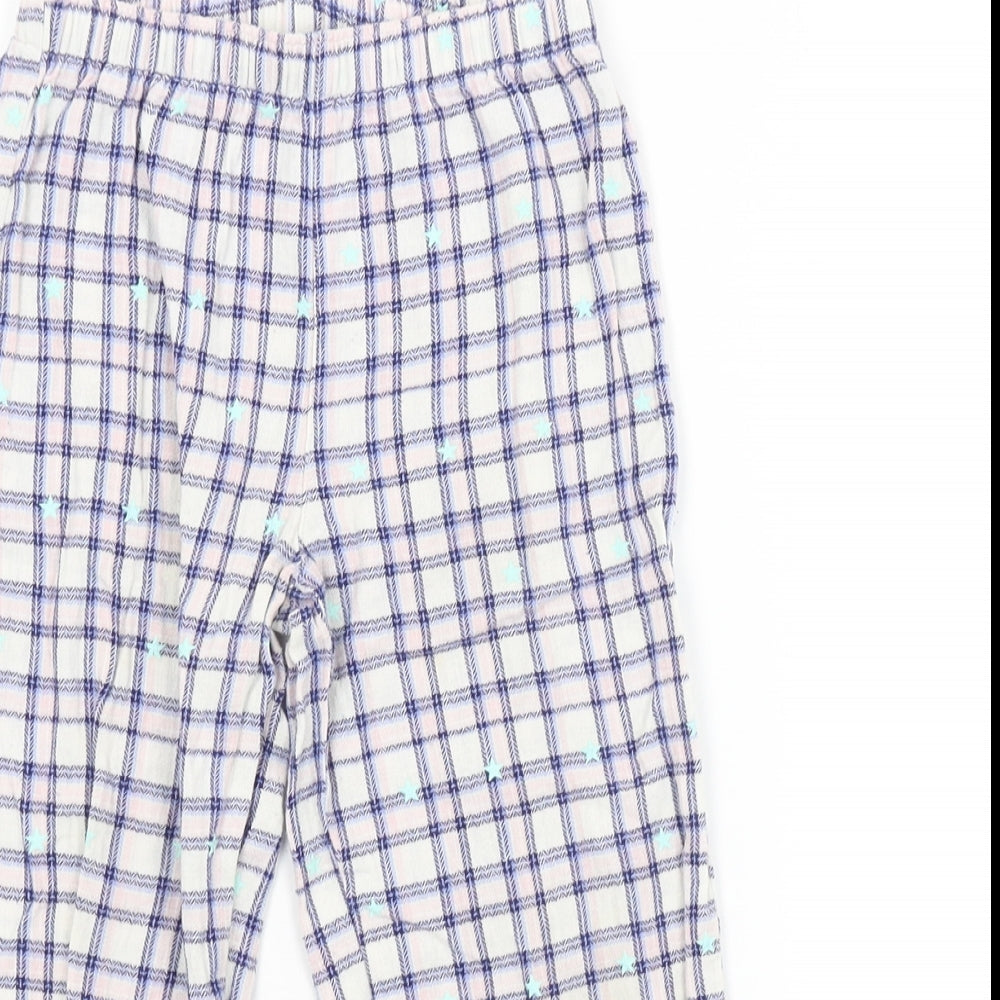 George Girls Multicoloured Check   Pyjama Pants Size 4-5 Years
