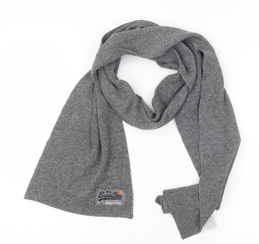 Superdry Mens Grey  Knit Scarf  One Size