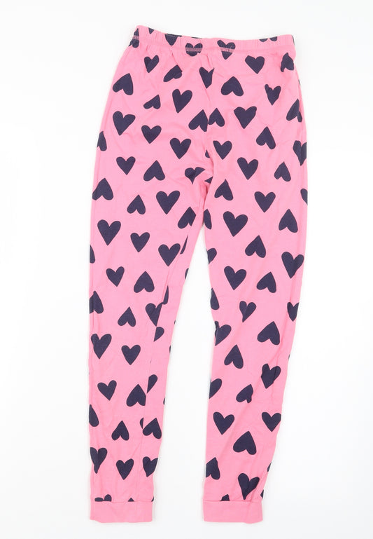 George Girls Pink Geometric  Capri Pyjama Pants Size 10-11 Years