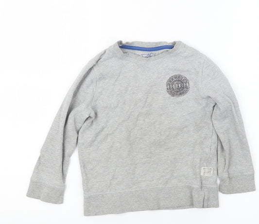 F&F Boys Grey   Pullover Jumper Size 5-6 Years