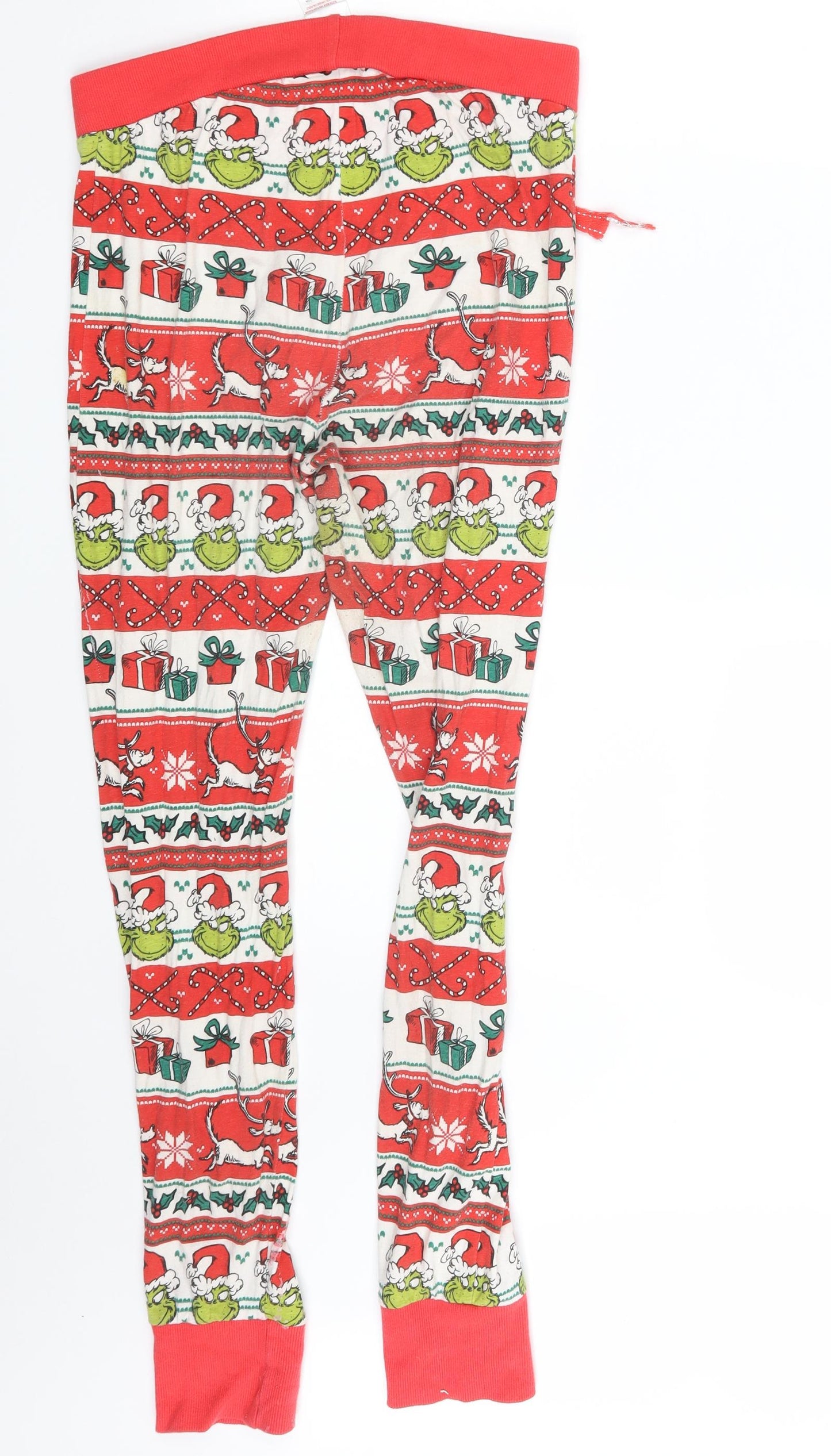 Primark Womens Multicoloured Fair Isle  Jegging Leggings Size 10 L27 in - Seasonal Christmas Festive Holiday