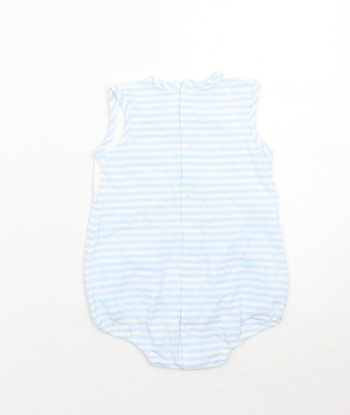 Tutto Piccolo Baby Blue Striped  Babygrow One-Piece Size 12 Months