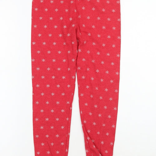 Primark Girls Red Geometric   Pyjama Pants Size 9-10 Years