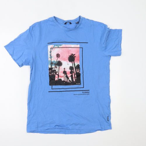 ONLY & SONS Mens Blue    T-Shirt Size M