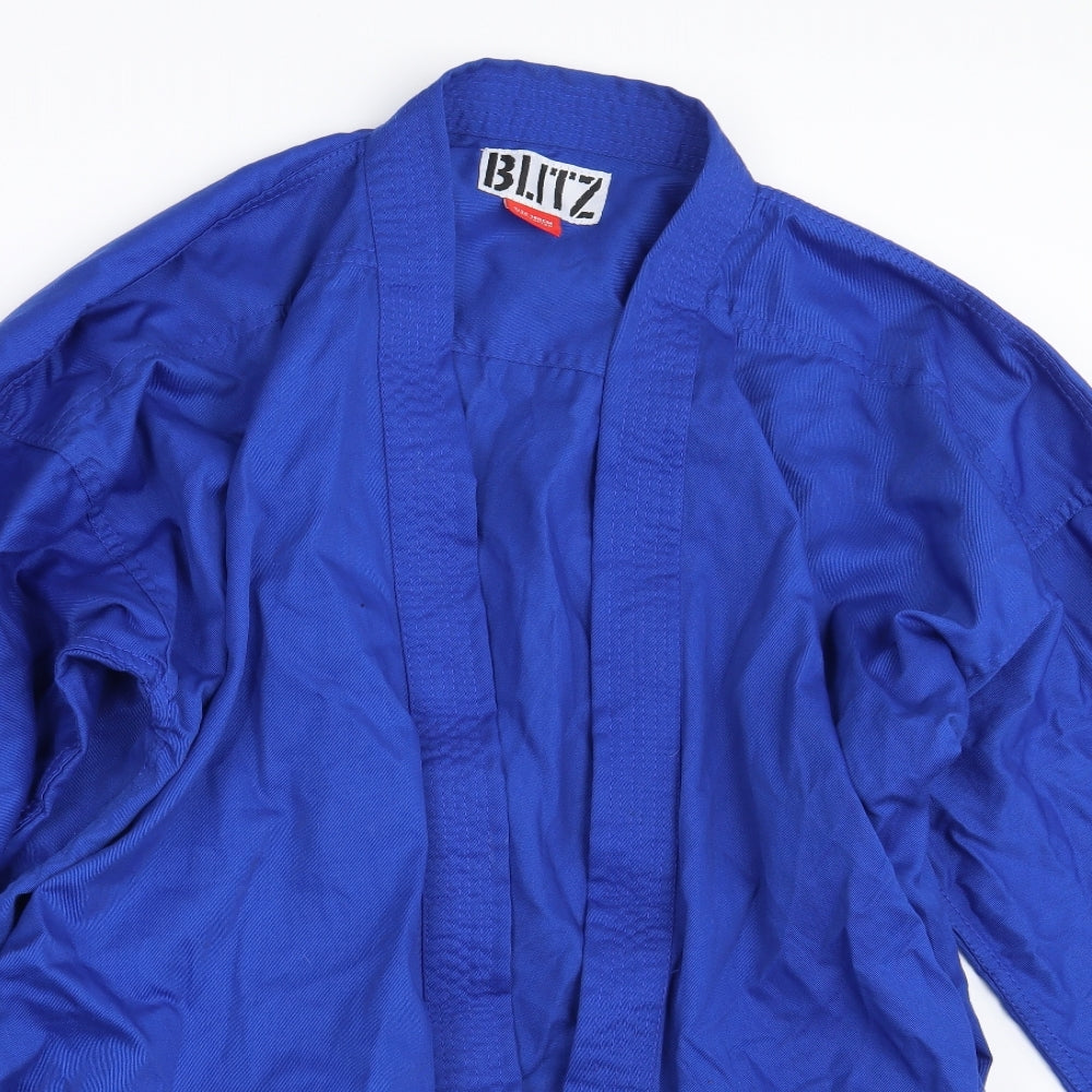 Blitz Boys Blue   Basic Dress Shirt Size 16 Years  - Karate- Martial Arts
